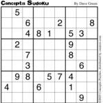 Conceptis Classic Sudoku for Oct 04, 2025