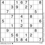 Conceptis Classic Sudoku for Nov 03, 2025