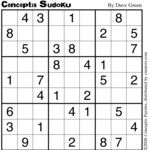 Conceptis Classic Sudoku for Jun 01, 2026