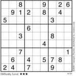 Conceptis Classic Sudoku for Jun 24, 2026