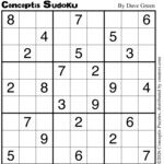 Conceptis Classic Sudoku for Mar 07, 2026