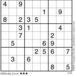 Conceptis Classic Sudoku for Apr 29, 2026