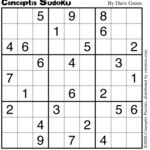 Conceptis Classic Sudoku for Aug 18, 2026