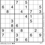 Conceptis Classic Sudoku for Aug 11, 2026