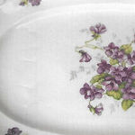 Porcelain Dinnerware Decorated With Violets