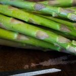 Asparagus Plants and Apple Trees