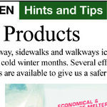 Ice-Melting Products for the Landscape