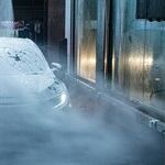 Moon at the Car Wash