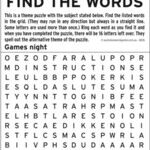 International Wordfind for Jan 20, 2026