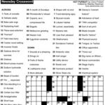 Newsday Crossword Puzzle for Oct 29, 2026