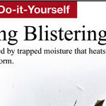 Correct Paint Blistering