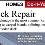 Refurbish Deteriorating Deck Lumber