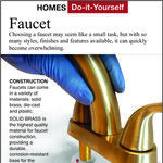 Replace Old Faucet With Tarnish-Free One