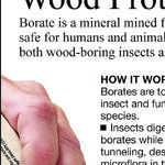 A Borate Solution Can Be Used To Make Lumber Last Longer