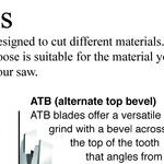 Use Proper Blade in Various Power Saws