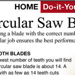 Select the Proper Circular Saw Blade for the Job