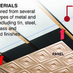 Ceiling Panels Formed From Metal Are Decorative