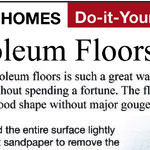 Refinish an Older Linoleum Floor with Paint