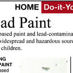 Be Careful Around Old Lead Paint