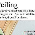 Add a Beadboard Plank Ceiling
