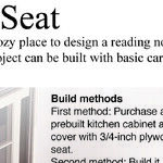 Add a Window Seat for Storage