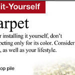 Save by Installing Your Own Carpeting