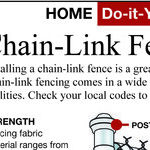 Install Your Own Chain-Link Fence