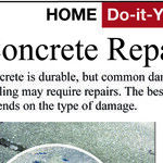Make Some Concrete Repairs Yourself