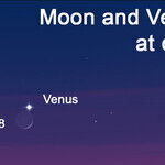 Moon and Venus at Dusk