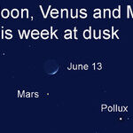 Moon and Venus at Dusk