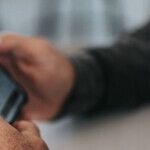 Man Hiding Behind Texts
